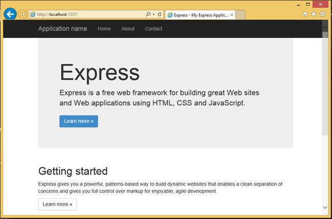 a typical mvc app with nodejs